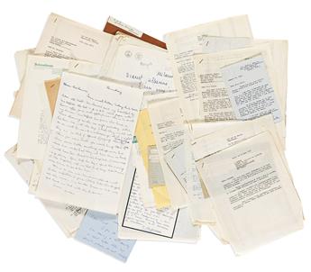Dunham, Katherine (1909-2006) Large Archive of Material from her Attorney, circa 1951-1953.